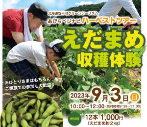 9月3日(日)開催!あびらベジ…