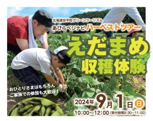 9月1日(日)開催!あびらベジ…